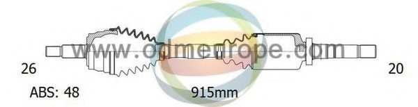 ODM-MULTIPARTS 18-092111 Drive Shaft